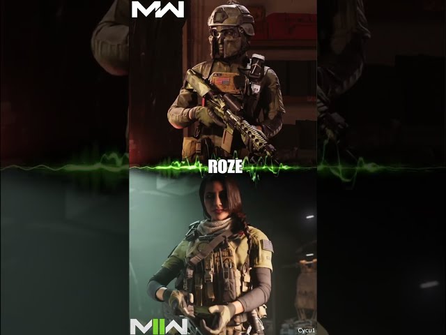 Call of Duty Modern Warfare 2 vs Modern Warfare 2019 Roze Model Comparison #shorts