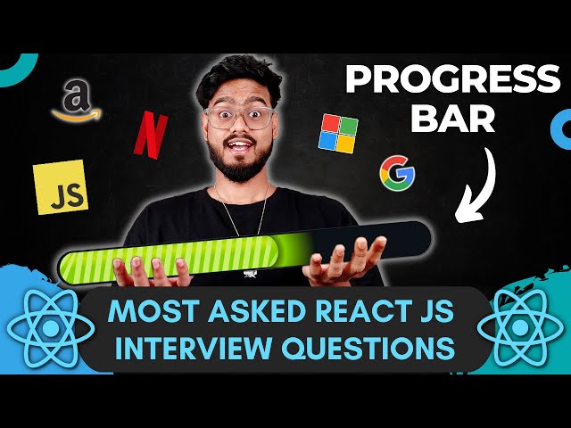 React JS Interview Questions ( Progress Bar ) - Frontend Machine Coding Interview Experience
