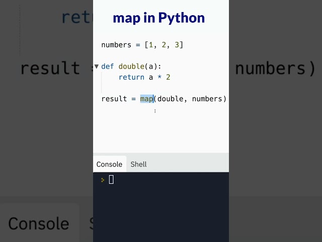 Using map() in Python #shorts