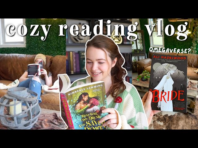 getting back into my romance era with hyped books 💗 READING VLOG