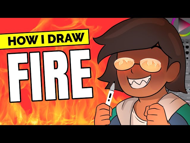 How to Draw FIRE Digitally 🔥 (2 methods)