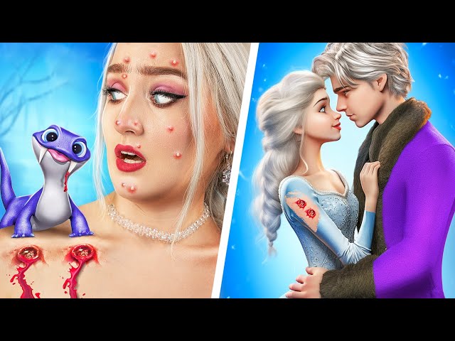 From Nerd Elza To Beauty Bride! Frozen Extreme Makeover