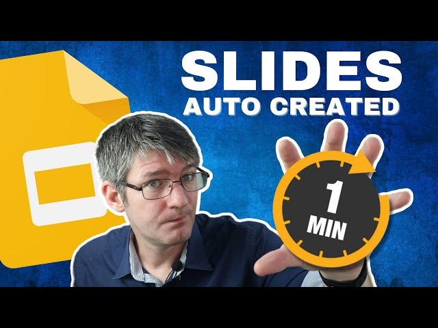 Create a Google Slides in less than a minute with AI