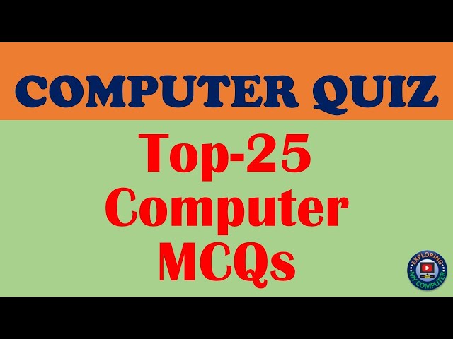 COMPUTER QUIZ | Top 25 Computer Fundamental MCQs | Important Questions and Answers | Computer GK