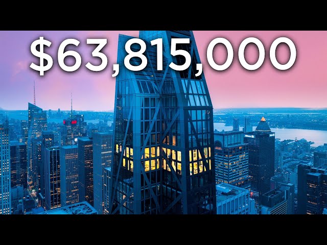 Touring a $63,815,000 Futuristic Billionaires Row NYC Penthouse