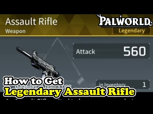 Palworld How to Get Legendary Assault Rifle Schematic 4