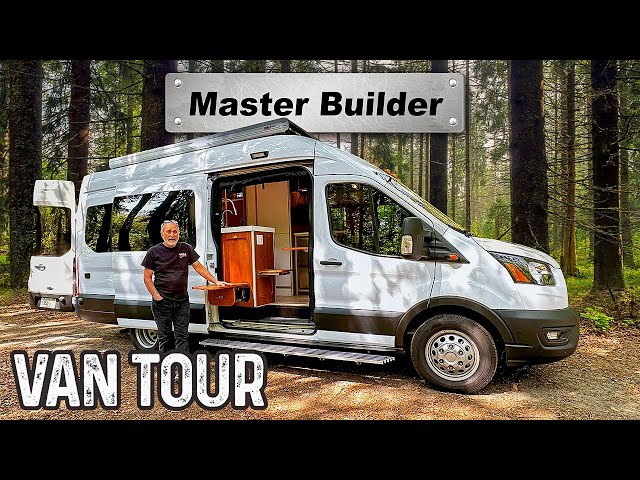 BEST Luxury Van Build Ever - Precision HIGH END Camper Conversion | LOADED