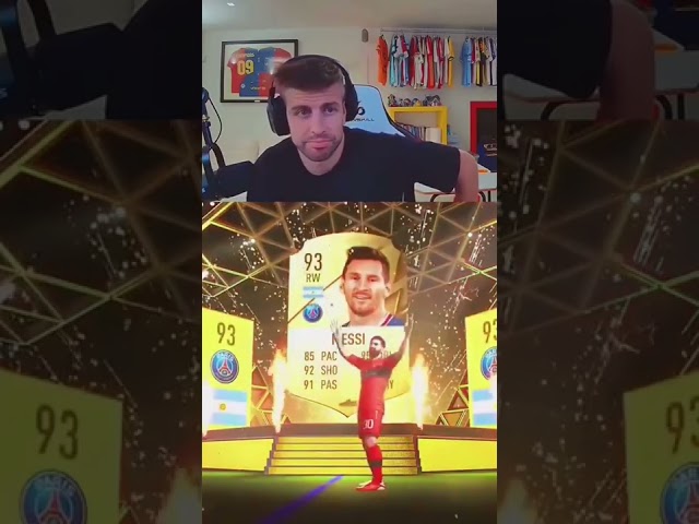 Pique Packs Messi On Fifa! 😍 #shorts