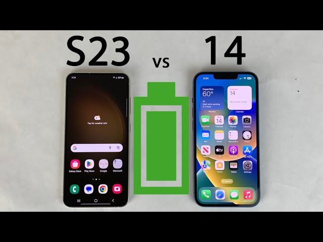 Galaxy S23 vs iPhone 14 Battery Life DRAIN Test