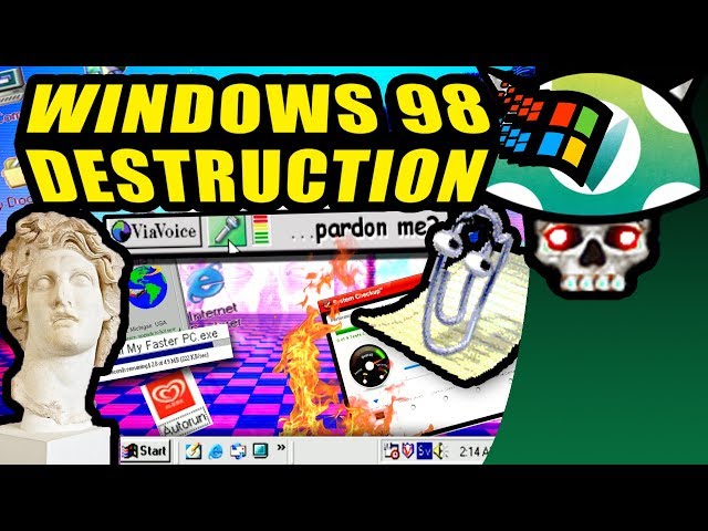[Vinesauce] Joel - Windows 98 Destruction