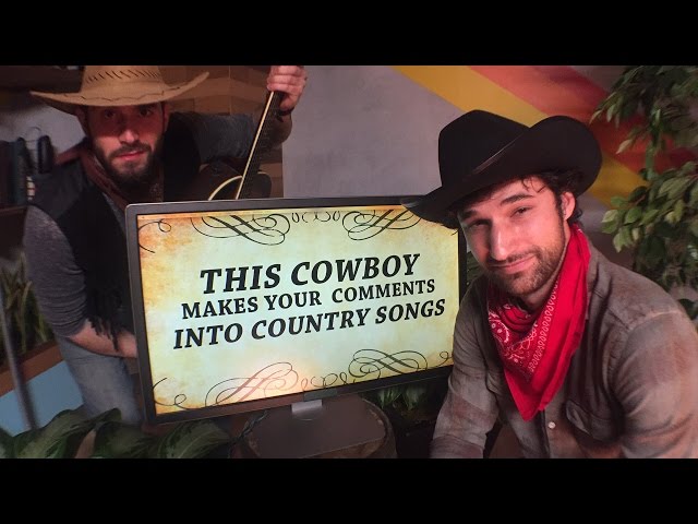 This Cowboy Makes Your Comments Into Country Songs LIVE!