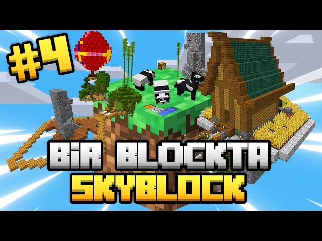 1 BLOKTA SKYBLOCK #4 / Sınırsız Kaynaklı Skyblock