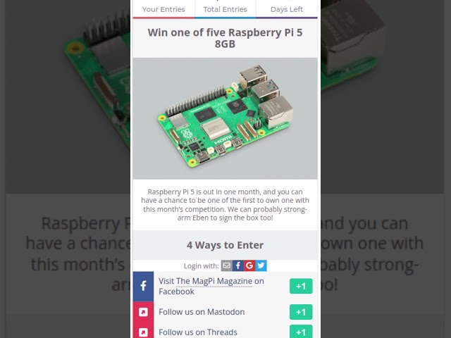 Den neuen Raspberry Pi 5 GRATIS: MagPi verlost fünf neue Raspberrys! #raspberrypi