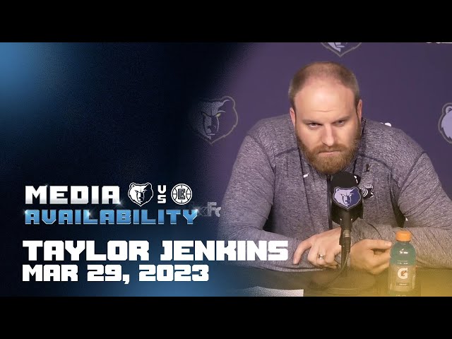 Grizzlies vs Clippers: Coach Taylor Jenkins press conference 03.29.23