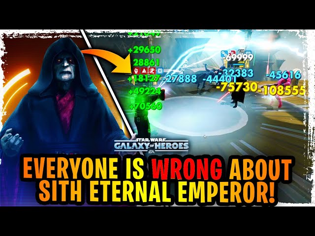 Why Everybody is WRONG About the Sith Eternal Emperor - Best Galactic Legend to Beat ANY Team