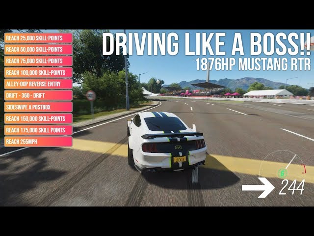 Forza Horizon 4 DRIVING LIKE A BOSS!! 1876HP RTR Mustang