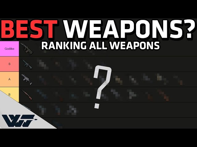 RANKING ALL WEAPONS BEST TO WORST - PUBG
