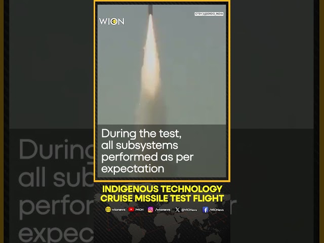 DRDO's successful flight test of the Indigenous Technology Cruise Missile | WION Shorts