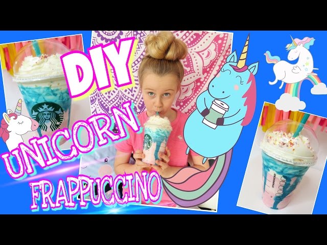 DIY EINHORN Unicorn FRAPPUCCINO recipe No Slime!🦄coole Mädchen