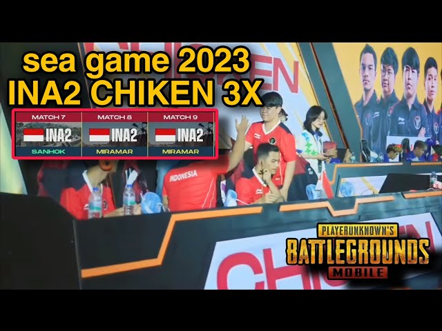 SEA GAMES 2023 KAMBOJA | INA2 WWCD 3X - pubg mobile indonesia. e-sport harapan bangsa...!!