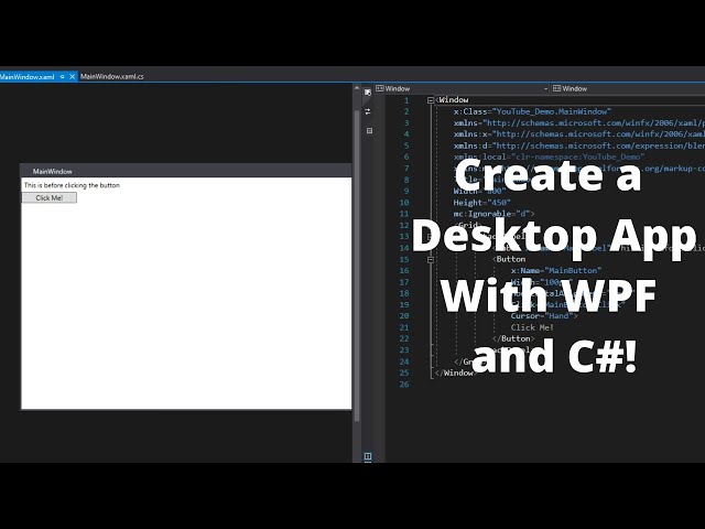 Start Building a Desktop App in WPF C# -  WPF C# Tutorial Part 1