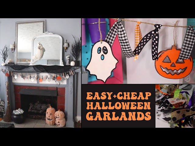 Easy + Cheap Halloween Garlands