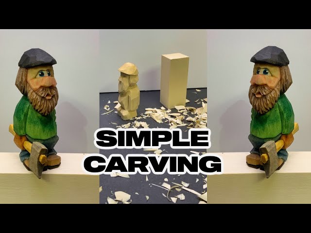 How to Carve a Little Lumberjack -Full Woodcarving Tutorial
