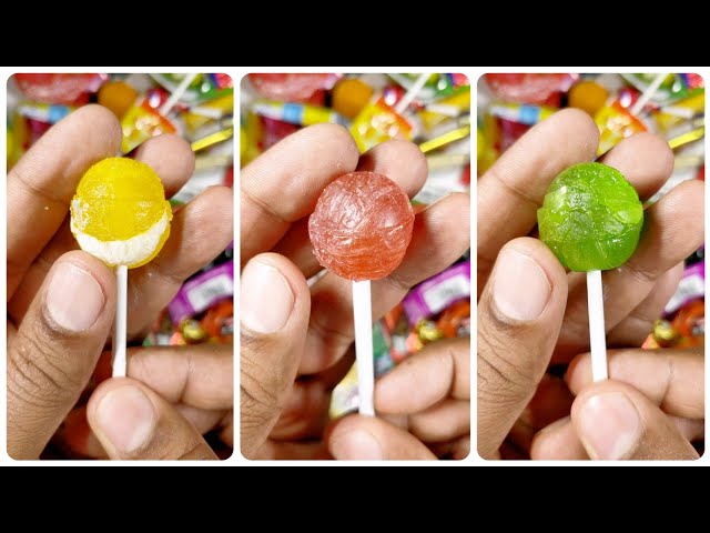 ASMR Some Yummy Lollipop Candies 😍♥️🍭🧃 #asmr