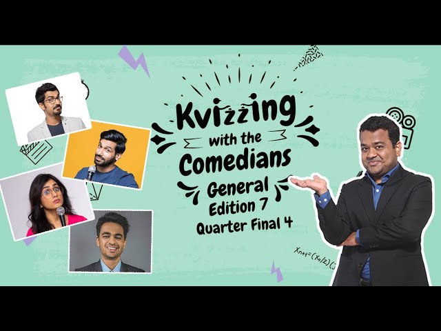 KVizzing With The Comedians 7th edition  QF4 Azeem, Kanan, Prashasti & Rohan #quiz #trivia