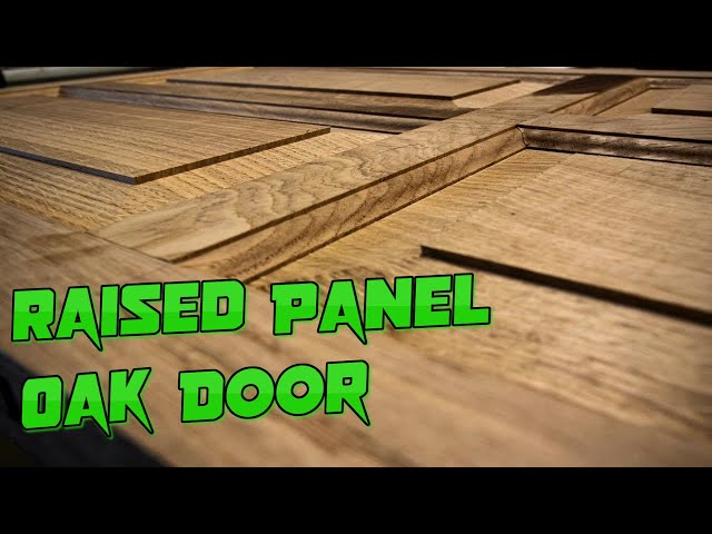 English Oak Cupboard - Part 2: Raised Panel Oak Door including hand scribed jointing