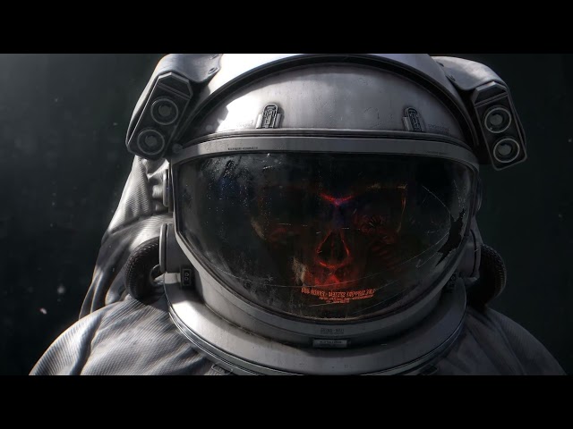 astronaut spaceman skull