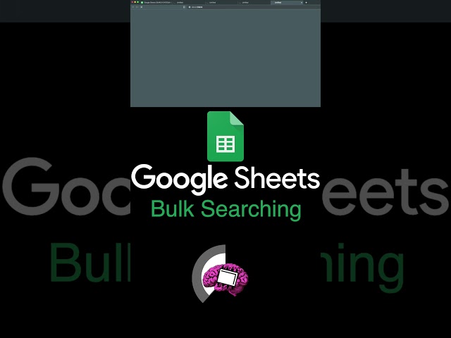 How to Make a Bulk Search System for YouTube, Bing and more with Google Sheets (Free Download) SHORT