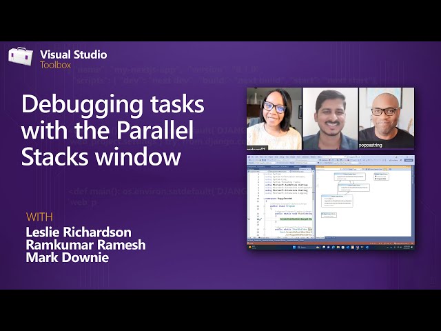 Debugging tasks with the Parallel Stacks window