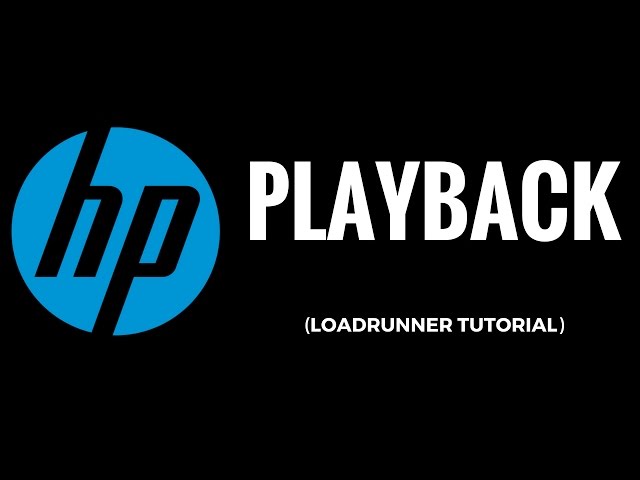 HP/Loadrunner Tutorial 8.: PLAYBACK