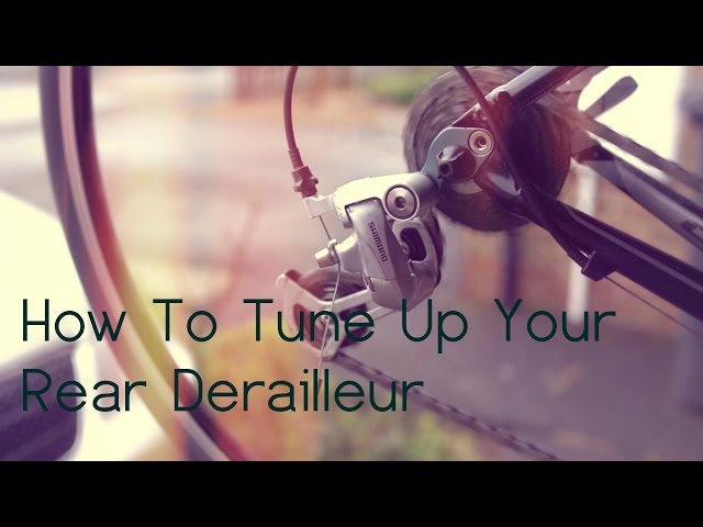 How to index the rear derailleur on a road bike.