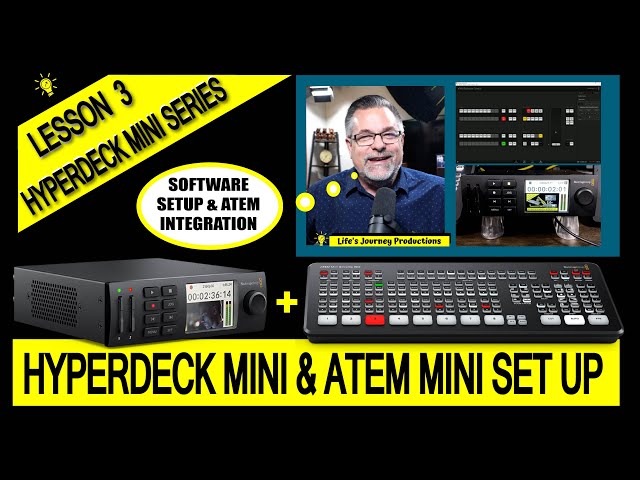 HyperDeck Mini Series, "Software Set Up & Atem Integration" Lesson Three