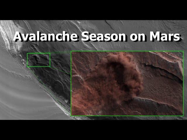 Watch A Martian Landslide Move Across The Surface of The Red Planet