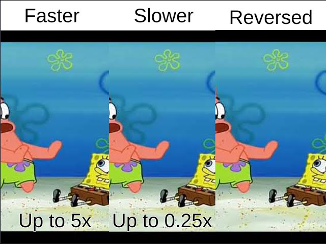 Patrick beats himself up but faster, slower and reversed!
