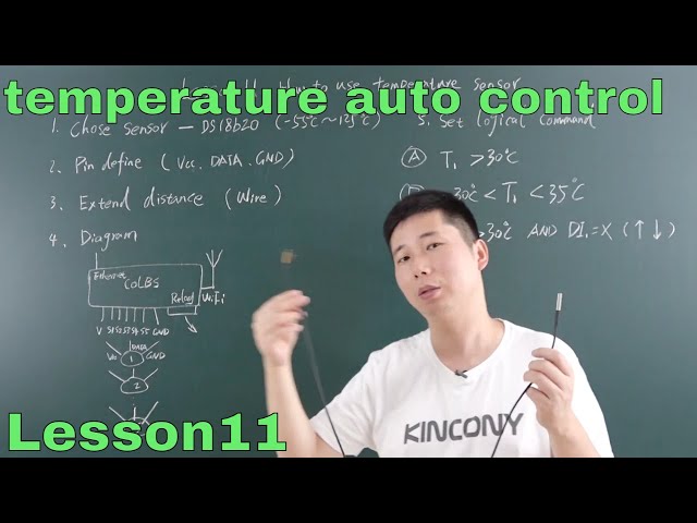 【IoT training lesson beginners #11】How to use temperature sensor for automation