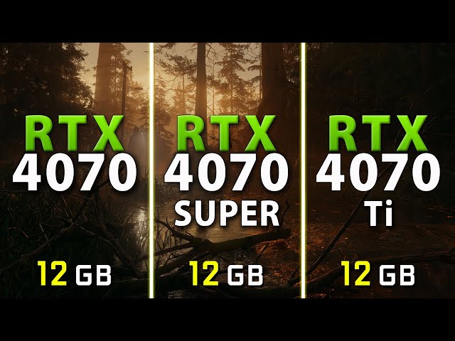 RTX 4070 vs RTX 4070 SUPER vs RTX 4070 Ti - Test in 11 Games | 1440p