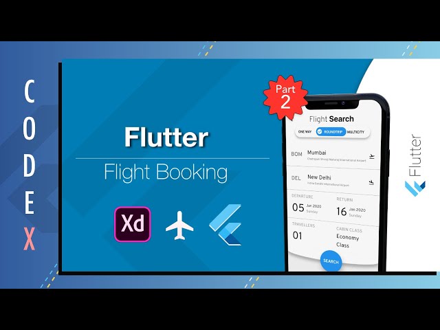 Flutter UI Design & Development tutorial || Flight Booking UI