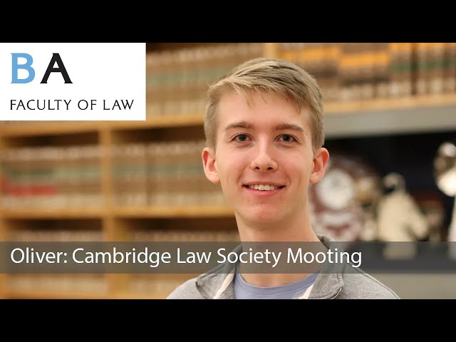 Cambridge Law Society Mooting: Oliver