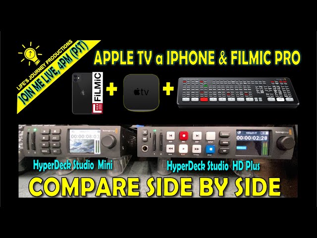 Live Q&A HyperDeck Studio Mini Compared to HyperDeck Studio HD Plus & Apple TV/iPhone & Filmic Pro
