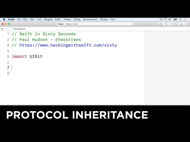 Protocol inheritance – Swift in Sixty Seconds