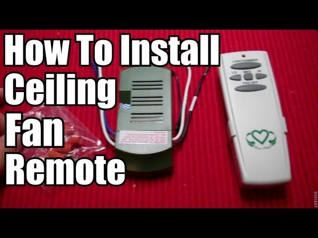 DIY: How To Install a Ceiling Fan Remote!