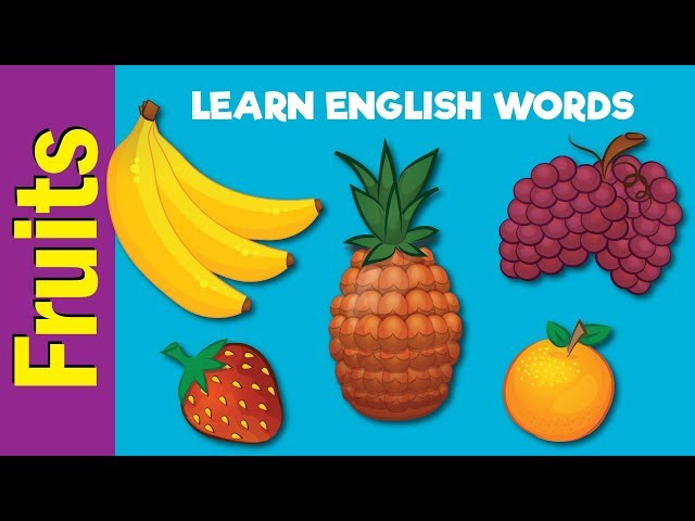 Fruit Names | Video Flash Cards | Kindergarten, Preschool, ESL for Kids | Fun Kids English