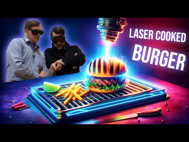 Can a Steel Cutting Laser Cook a Perfect Burger?!