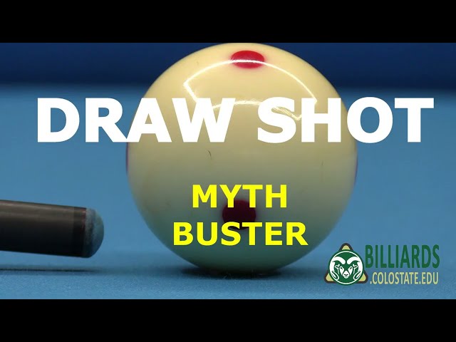 DRAW SHOT Effects Myth Buster … a Slow Motion Video Study