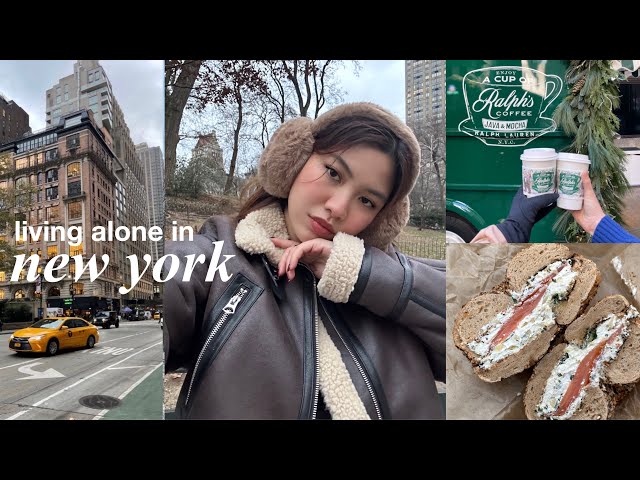 Living Alone in NYC | winter markets, lots of yummy food, ice skating