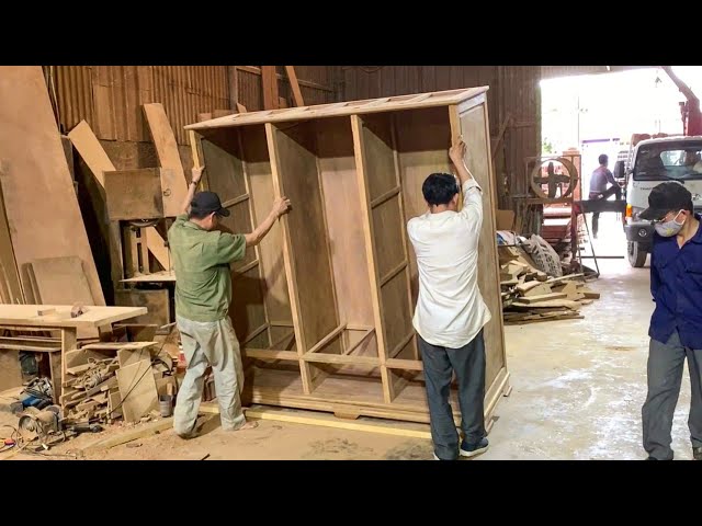 The Woodworker's Extremely Skilled Craftsmanship - Building A Three-Room Wardrobe Is Extremely Cool